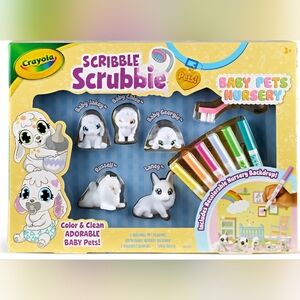 Crayola Scribble Scrubbie Baby Pets Nursery Playset NEW Sealed